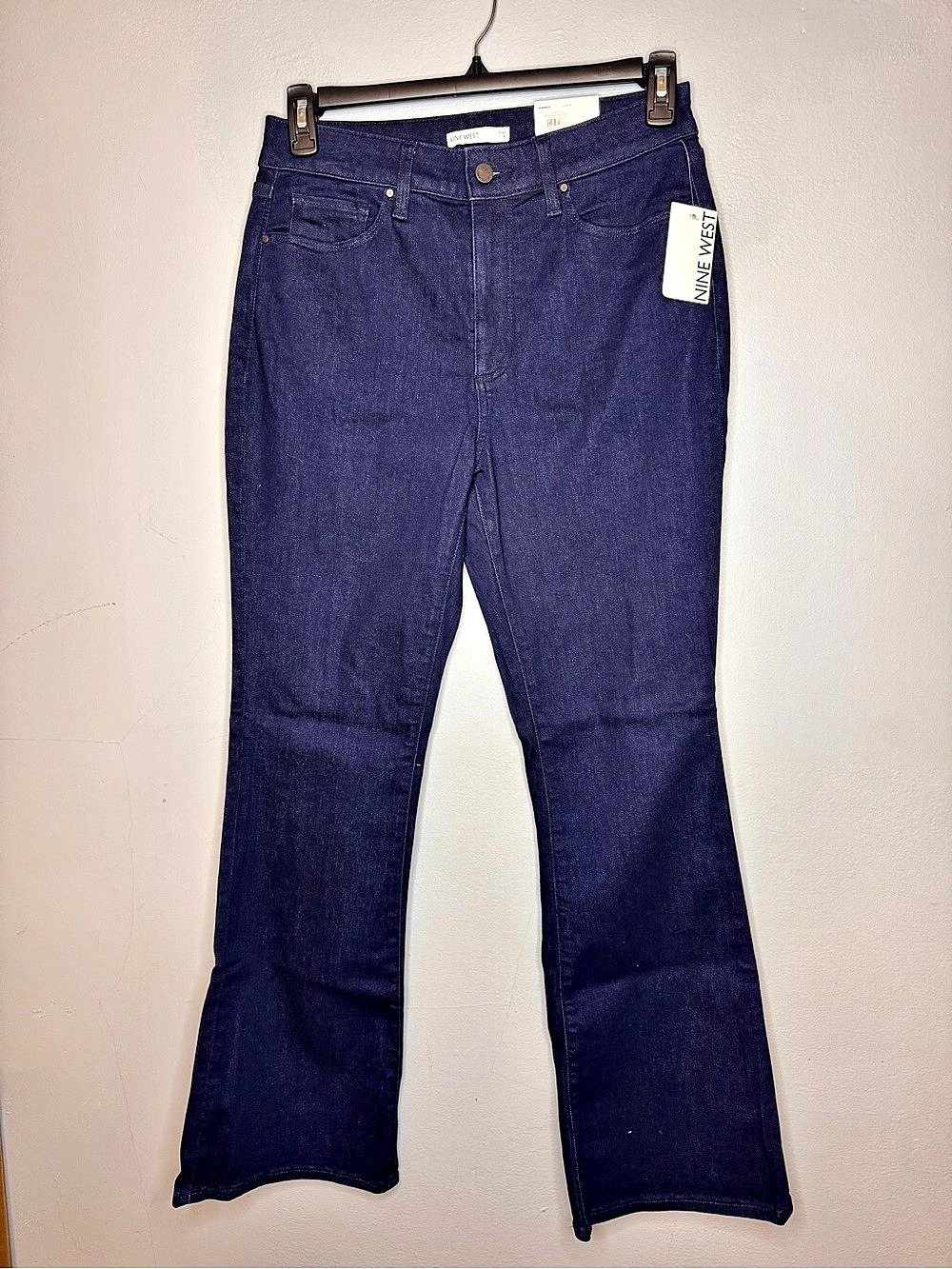 Nine West Women Flare Jeans Blue Size 10 NWT